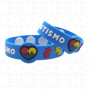 Pulseira Autista Silicone Adulto e Infantil