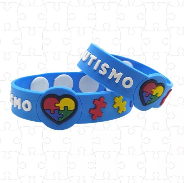 Pulseira Autista Silicone Adulto e Infantil