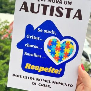 Placa pra frente de casa