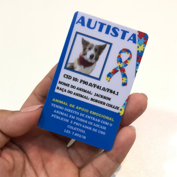 Crachá de Identificação Para Cão Guia ( Todas as deficiências)
