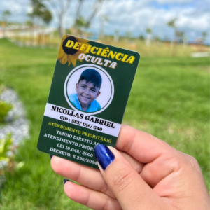 Crachá de Identificações Def Ocultas Com Qr Code